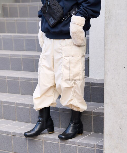 FREAK'S STORE(フリークスストア)の「パラシュートパンツ(その他パンツ・レディース・ブラック/オフホワイト/ピンク・S/M)」の6枚目の写真