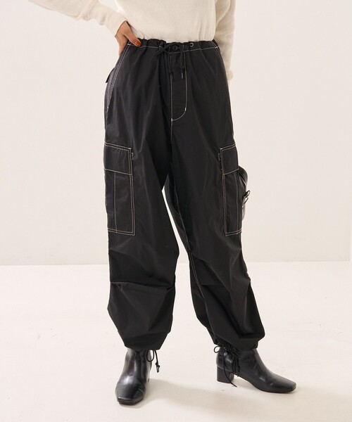 FREAK'S STORE(フリークスストア)の「パラシュートパンツ(その他パンツ・レディース・ブラック/オフホワイト/ピンク・S/M)」の10枚目の写真