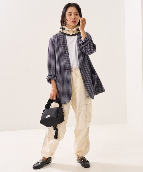 FREAK'S STORE(フリークスストア)の「パラシュートパンツ(その他パンツ・レディース・ブラック/オフホワイト/ピンク・S/M)」の19枚目の写真