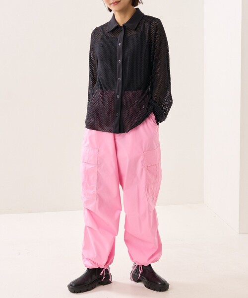 FREAK'S STORE(フリークスストア)の「パラシュートパンツ(その他パンツ・レディース・ブラック/オフホワイト/ピンク・S/M)」の11枚目の写真