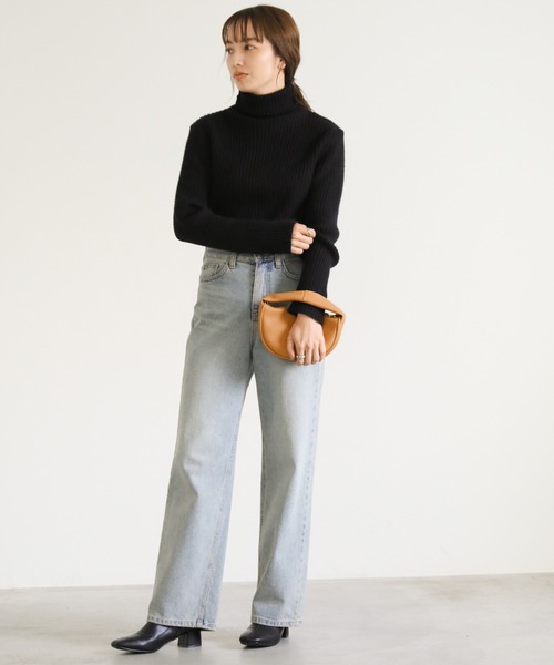 select MOCA（セレクトモカ）の「フェイクレザーワンハンドルミニバッグ（ハンドバッグ・レディース・ライトブラウン/ブラック/ベージュ・FREE）」の5枚目の写真