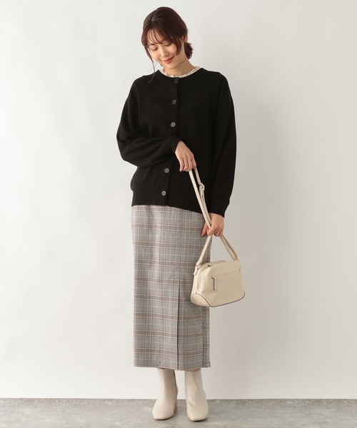 GLOBAL WORK（グローバルワーク）の「チェックアイラインスカート/162454（スカート・レディース・ベージュ系その他/ネイビー系/ブラック・LARGE/MEDIUM）」の11枚目の写真