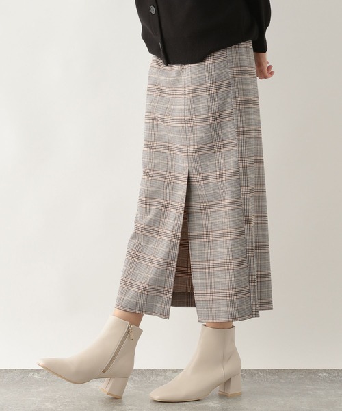 GLOBAL WORK（グローバルワーク）の「チェックアイラインスカート/162454（スカート・レディース・ベージュ系その他/ネイビー系/ブラック・LARGE/MEDIUM）」の16枚目の写真