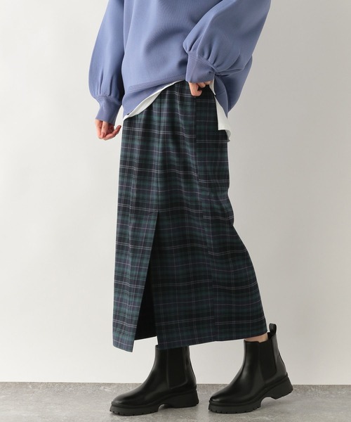 GLOBAL WORK（グローバルワーク）の「チェックアイラインスカート/162454（スカート・レディース・ベージュ系その他/ネイビー系/ブラック・LARGE/MEDIUM）」の21枚目の写真