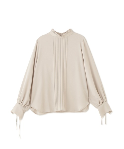 N.(N. Natural Beauty Basic)(エヌエヌナチュラルビューティーベーシック)の「◆ガルーダドビーフリルネックピンタックブラウス(シャツ/ブラウス・レディース・クリーム/ブラウン/ブラック・MEDIUM)」の20枚目の写真