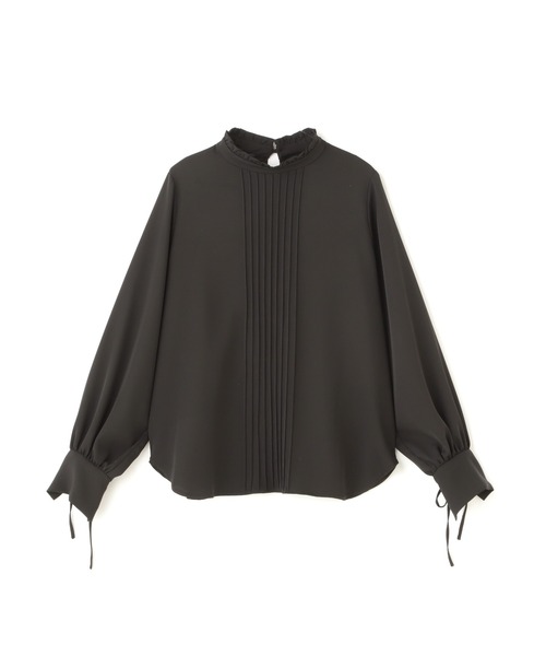 N.(N. Natural Beauty Basic)(エヌエヌナチュラルビューティーベーシック)の「◆ガルーダドビーフリルネックピンタックブラウス(シャツ/ブラウス・レディース・クリーム/ブラウン/ブラック・MEDIUM)」の16枚目の写真