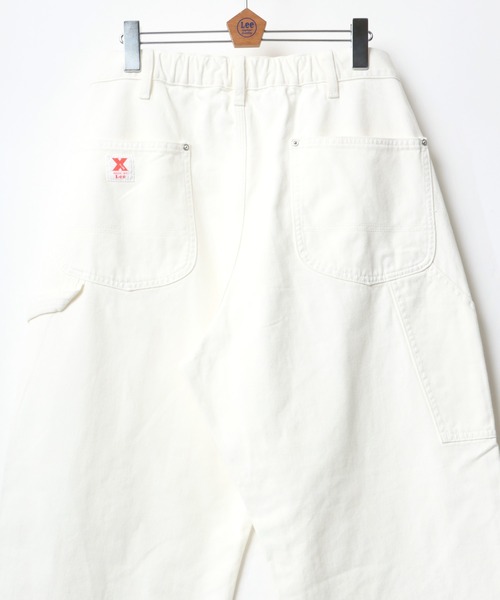 Lee(リー)の「Lee/リー X-LINE PAINTER PANTS/ワイドペインターパンツ/ワークパンツ/カラーパンツ/バギーパンツ(チノパンツ・メンズ・インディゴブルー/オレンジ/グリーン/イエロー/ホワイト/ケミカルウォッシュ/ピンク/ブルー・L/M/XL)」の2枚目の写真