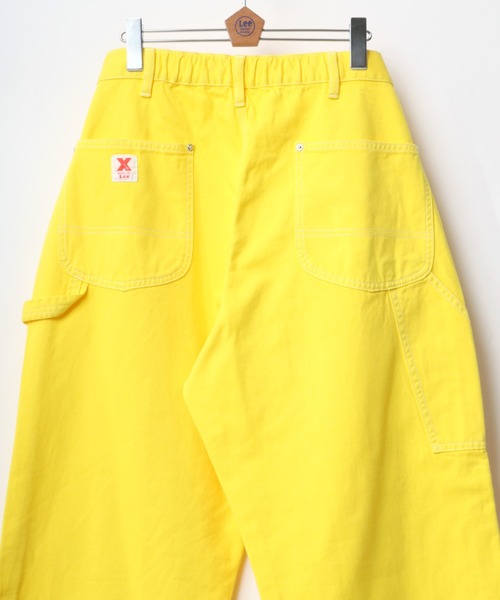 Lee(リー)の「Lee/リー X-LINE PAINTER PANTS/ワイドペインターパンツ/ワークパンツ/カラーパンツ/バギーパンツ(チノパンツ・メンズ・インディゴブルー/オレンジ/グリーン/イエロー/ホワイト/ケミカルウォッシュ/ピンク/ブルー・L/M/XL)」の1枚目の写真