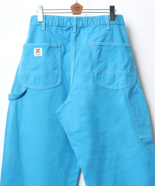 Lee(リー)の「Lee/リー X-LINE PAINTER PANTS/ワイドペインターパンツ/ワークパンツ/カラーパンツ/バギーパンツ(チノパンツ・メンズ・インディゴブルー/オレンジ/グリーン/イエロー/ホワイト/ケミカルウォッシュ/ピンク/ブルー・L/M/XL)」の5枚目の写真