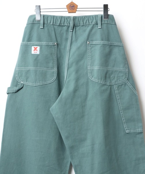 Lee(リー)の「Lee/リー X-LINE PAINTER PANTS/ワイドペインターパンツ/ワークパンツ/カラーパンツ/バギーパンツ(チノパンツ・メンズ・インディゴブルー/オレンジ/グリーン/イエロー/ホワイト/ケミカルウォッシュ/ピンク/ブルー・L/M/XL)」の3枚目の写真