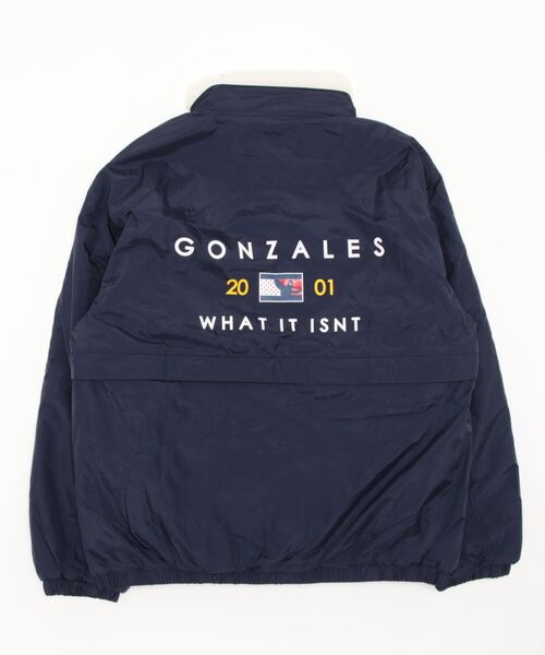 （What it isNt）ART BY MARKGONZALES（ワットイットイズント）の「【 （What it isNt）ART BY MARKGONZALES / (ワットイットイズント) アートバイ マークゴンザレス 】 リバーシブル スタンドカラー ジャケット（その他アウター・メンズ・ベージュ/ネイビー/ブラック・XL/M/L）」の4枚目の写真