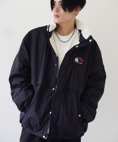 （What it isNt）ART BY MARKGONZALES（ワットイットイズント）の「【 （What it isNt）ART BY MARKGONZALES / (ワットイットイズント) アートバイ マークゴンザレス 】 リバーシブル スタンドカラー ジャケット（その他アウター・メンズ・ベージュ/ネイビー/ブラック・XL/M/L）」の2枚目の写真