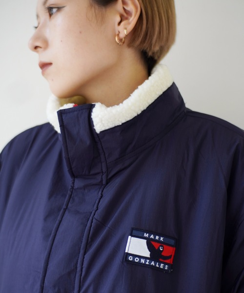 （What it isNt）ART BY MARKGONZALES（ワットイットイズント）の「【 （What it isNt）ART BY MARKGONZALES / (ワットイットイズント) アートバイ マークゴンザレス 】 リバーシブル スタンドカラー ジャケット（その他アウター・メンズ・ベージュ/ネイビー/ブラック・XL/M/L）」の9枚目の写真