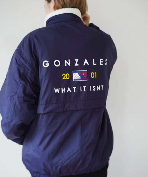 （What it isNt）ART BY MARKGONZALES（ワットイットイズント）の「【 （What it isNt）ART BY MARKGONZALES / (ワットイットイズント) アートバイ マークゴンザレス 】 リバーシブル スタンドカラー ジャケット（その他アウター・メンズ・ベージュ/ネイビー/ブラック・XL/M/L）」の12枚目の写真