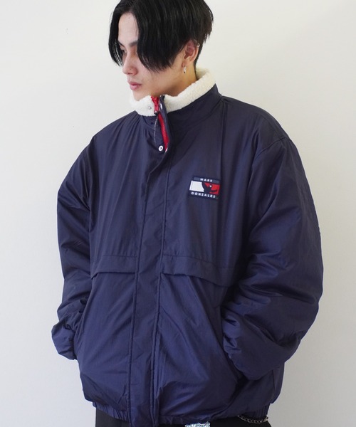 （What it isNt）ART BY MARKGONZALES（ワットイットイズント）の「【 （What it isNt）ART BY MARKGONZALES / (ワットイットイズント) アートバイ マークゴンザレス 】 リバーシブル スタンドカラー ジャケット（その他アウター・メンズ・ベージュ/ネイビー/ブラック・XL/M/L）」の10枚目の写真