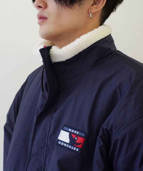（What it isNt）ART BY MARKGONZALES（ワットイットイズント）の「【 （What it isNt）ART BY MARKGONZALES / (ワットイットイズント) アートバイ マークゴンザレス 】 リバーシブル スタンドカラー ジャケット（その他アウター・メンズ・ベージュ/ネイビー/ブラック・XL/M/L）」の11枚目の写真