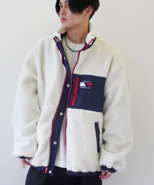 （What it isNt）ART BY MARKGONZALES（ワットイットイズント）の「【 （What it isNt）ART BY MARKGONZALES / (ワットイットイズント) アートバイ マークゴンザレス 】 リバーシブル スタンドカラー ジャケット（その他アウター・メンズ・ベージュ/ネイビー/ブラック・XL/M/L）」の16枚目の写真