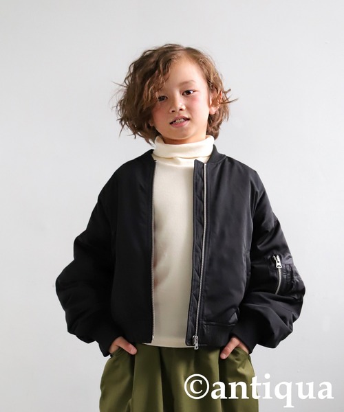 antiqua(アンティカ)の「綿混生地タートルリブトップス(Tシャツ/カットソー・キッズ・マスタード/オレンジ/グリーン/オフホワイト/ブラック/ブルー系その他・110/120/130/140/150/160)」の22枚目の写真