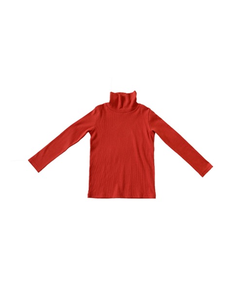 antiqua(アンティカ)の「綿混生地タートルリブトップス(Tシャツ/カットソー・キッズ・マスタード/オレンジ/グリーン/オフホワイト/ブラック/ブルー系その他・110/120/130/140/150/160)」の10枚目の写真