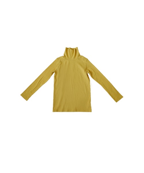 antiqua(アンティカ)の「綿混生地タートルリブトップス(Tシャツ/カットソー・キッズ・マスタード/オレンジ/グリーン/オフホワイト/ブラック/ブルー系その他・110/120/130/140/150/160)」の9枚目の写真