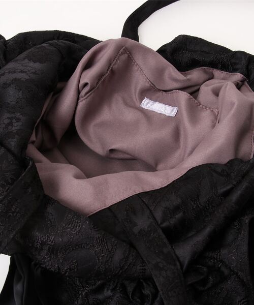 axes femme アクシーズファム A4 刺繍入り フリル トートバッグ 鍵モチーフ付型押しA4トート | outlet | axes femme online shop