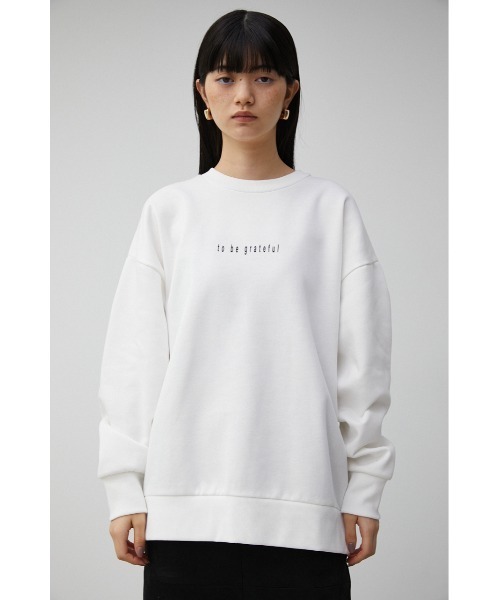 mayu様　ホワイト トレーナー 背面シアー プリント MESSAGE BACK PHOTO SWEAT/メッセージバックフォトスウェット