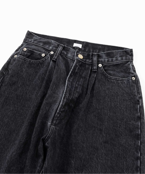 【送料込】 SEA（シー）の「VINTAGE セルヴィッチ ブラック WASABI デニム パンツ