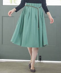リバーシブルタフタフレアスカート