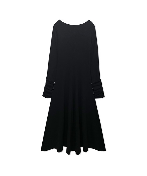 ANDGEEBEE（アンジービー）の「フィットアンドフレアリブワンピ（ワンピース・レディース・ベージュ/ブラック・MEDIUM）」の10枚目の写真