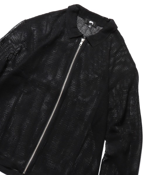STUSSY(ステューシー)の「STUSSY/ステューシー COTTON MESH ZIP LS SHIRT ジップシャツ(シャツ/ブラウス・メンズ・ブラック・S/L)」の12枚目の写真
