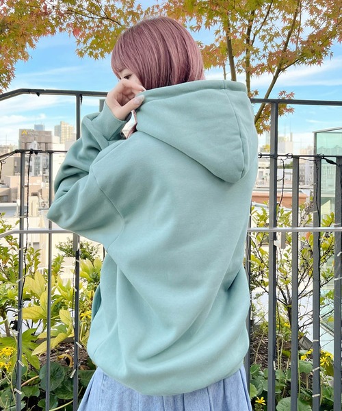 Figments（フィグメンツ）の「【裏起毛】FLORIDAパーカー（パーカー・レディース・杢グレー/カーキ/ブラック・FREE）」の22枚目の写真