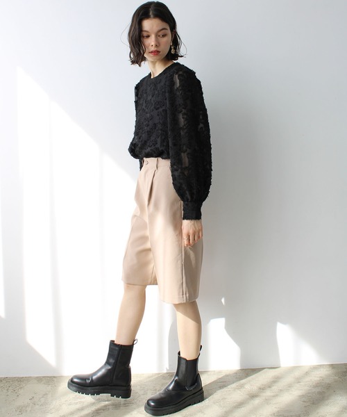 GeeRA(ジーラ)の「シャギージャカードブラウス(シャツ/ブラウス・レディース・ラベンダー/アイボリー/ブラック・SMALL/MEDIUM/LARGE/X-LARGE)」の17枚目の写真