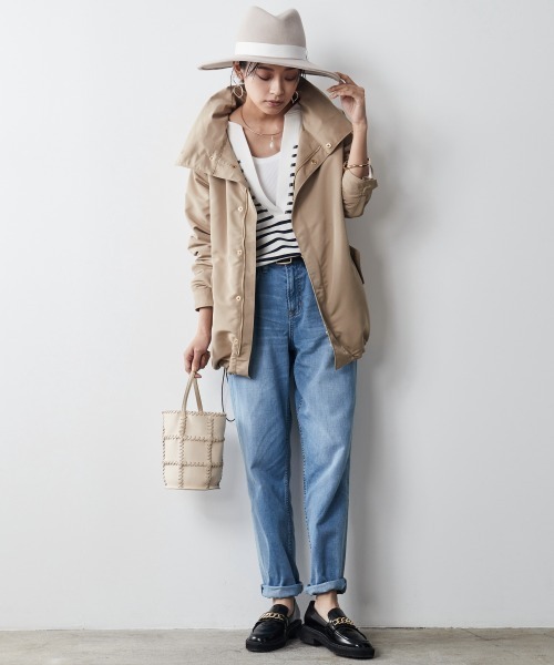 CHIC STYLE（シックスタイル）の「＜大きいサイズ＞綿100％ライトオンスデニムテーパードパンツ シックスタイル（デニムパンツ・レディース・ネイビー系/ブルー系・L/LL/3L/5L/4L）」の10枚目の写真