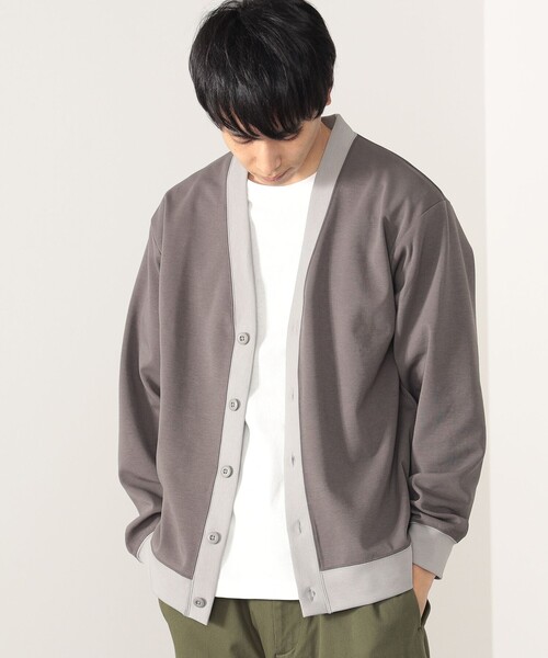 BEAMS HEART(ビームスハート)の「BEAMS HEART / ダンボール カーディガン(Tシャツセット)(カーディガン/ボレロ・メンズ・チャコールグレー/ベージュ・SMALL/MEDIUM/LARGE)」の3枚目の写真