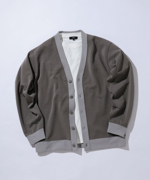 BEAMS HEART(ビームスハート)の「BEAMS HEART / ダンボール カーディガン(Tシャツセット)(カーディガン/ボレロ・メンズ・チャコールグレー/ベージュ・SMALL/MEDIUM/LARGE)」の10枚目の写真