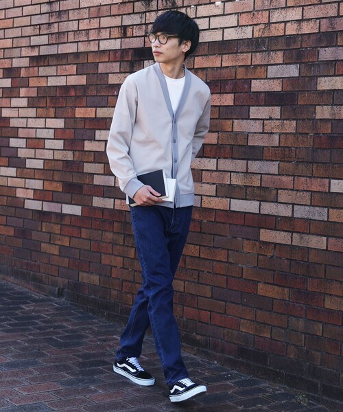 BEAMS HEART(ビームスハート)の「BEAMS HEART / ダンボール カーディガン(Tシャツセット)(カーディガン/ボレロ・メンズ・チャコールグレー/ベージュ・SMALL/MEDIUM/LARGE)」の17枚目の写真