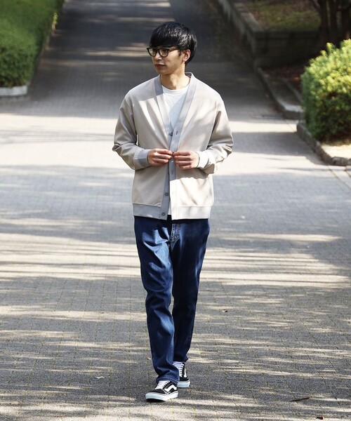 BEAMS HEART(ビームスハート)の「BEAMS HEART / ダンボール カーディガン(Tシャツセット)(カーディガン/ボレロ・メンズ・チャコールグレー/ベージュ・SMALL/MEDIUM/LARGE)」の19枚目の写真