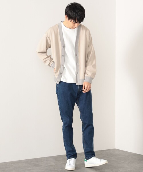 BEAMS HEART(ビームスハート)の「BEAMS HEART / ダンボール カーディガン(Tシャツセット)(カーディガン/ボレロ・メンズ・チャコールグレー/ベージュ・SMALL/MEDIUM/LARGE)」の16枚目の写真