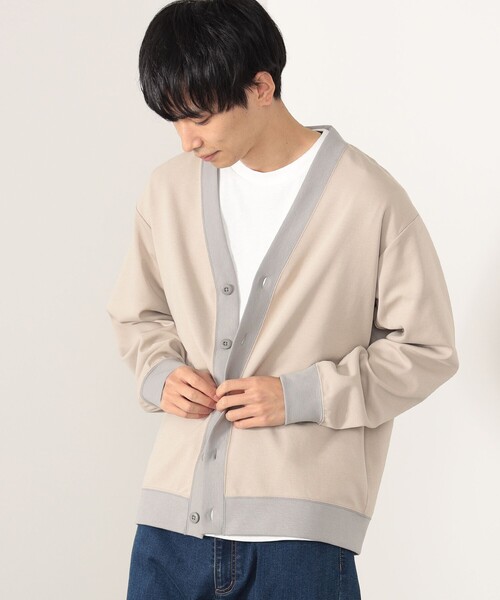 BEAMS HEART(ビームスハート)の「BEAMS HEART / ダンボール カーディガン(Tシャツセット)(カーディガン/ボレロ・メンズ・チャコールグレー/ベージュ・SMALL/MEDIUM/LARGE)」の22枚目の写真