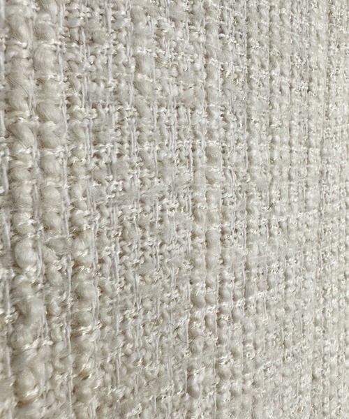 DouDou（ドゥドゥ）の「SSツイードジャケット（ノーカラージャケット・レディース・ブラック/オフホワイト/グレー/ブルー/ブラック系その他・FREE）」の15枚目の写真