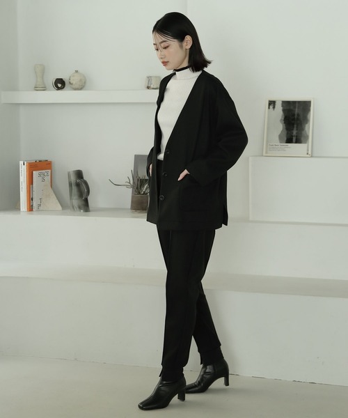 LAKOLE（ラコレ）の「12Gフレアスリーブモックネックニット2nd / 185834（ニット/セーター・レディース・ベージュ/パープル/オレンジ/ブラック/オフホワイト/アイボリー/その他6/その他9・SMALL/MEDIUM）」の11枚目の写真