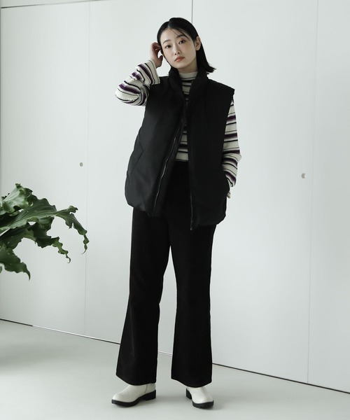 LAKOLE（ラコレ）の「12Gフレアスリーブモックネックニット2nd / 185834（ニット/セーター・レディース・ベージュ/パープル/オレンジ/ブラック/オフホワイト/アイボリー/その他6/その他9・SMALL/MEDIUM）」の18枚目の写真