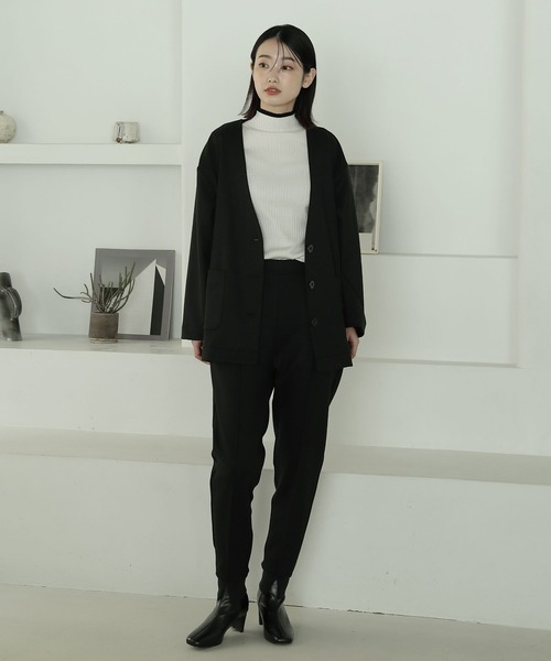 LAKOLE（ラコレ）の「12Gフレアスリーブモックネックニット2nd / 185834（ニット/セーター・レディース・ベージュ/パープル/オレンジ/ブラック/オフホワイト/アイボリー/その他6/その他9・SMALL/MEDIUM）」の10枚目の写真