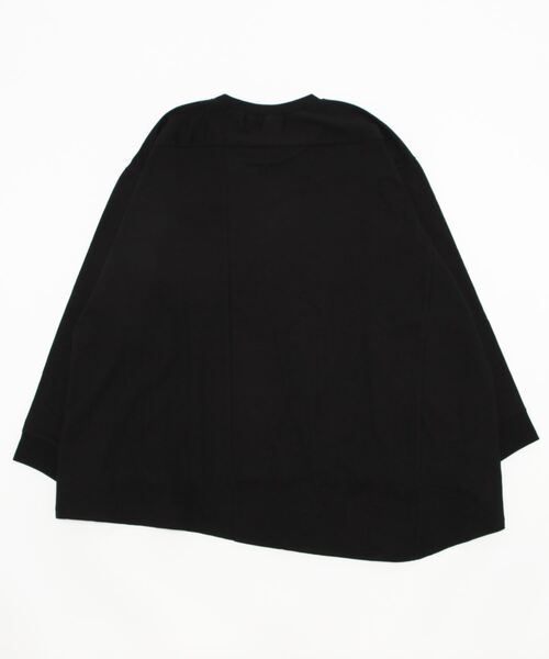 gomme（ゴム）の「20/-天竺　フロントファスナーＴ（Tシャツ/カットソー・レディース・ブルー/ホワイト/ブラック・MEDIUM）」の4枚目の写真