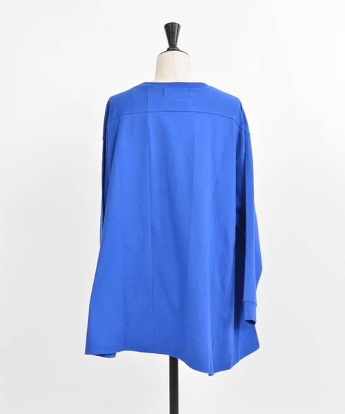 gomme（ゴム）の「20/-天竺　フロントファスナーＴ（Tシャツ/カットソー・レディース・ブルー/ホワイト/ブラック・MEDIUM）」の14枚目の写真