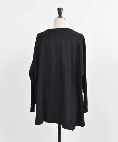 gomme（ゴム）の「20/-天竺　フロントファスナーＴ（Tシャツ/カットソー・レディース・ブルー/ホワイト/ブラック・MEDIUM）」の17枚目の写真