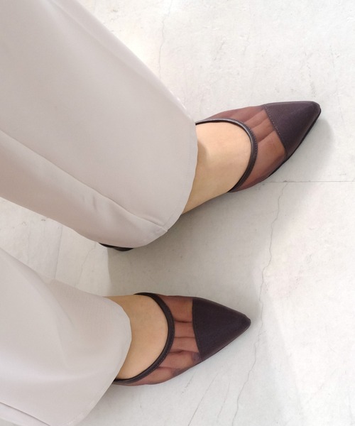 AmiAmi（アミアミ）の「ポインテッドトゥパンプス/バックストラップミュール（サンダル・レディース・シルバー/ブラック系その他/ベージュ系その他/シルバー系その他/アイボリー/グレイッシュベージュ/ブラック/ホワイト系その他/ピンクベージュ/ゴールド系その他/ホワイト系その他2/ブラック系その他3/ブラウン系その他/ブラック系その他2・LL/S/M/L）」の8枚目の写真