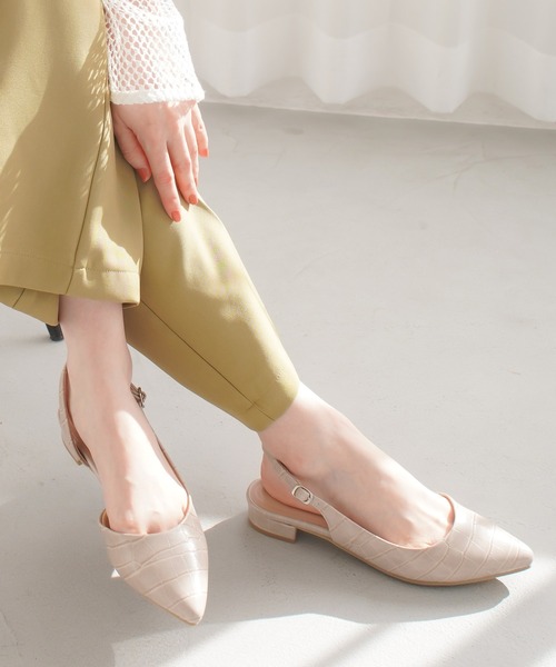 ポインテッドトゥパンプス/バックストラップミュール(サンダル ポインテッドトゥパンプス/バックストラップミュール(サンダル