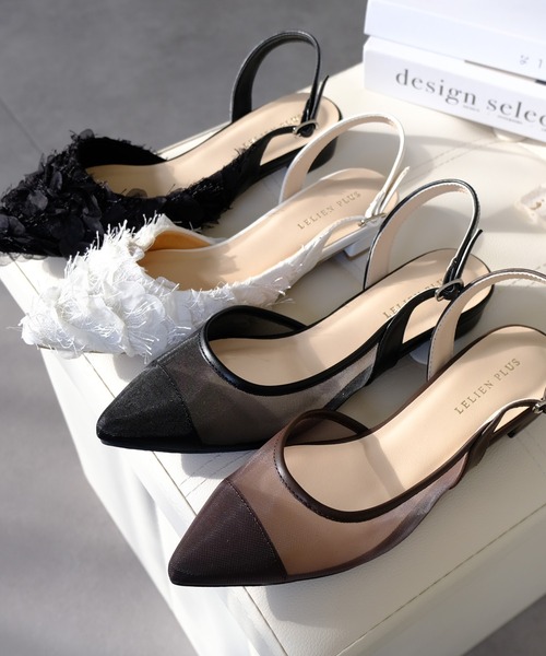 AmiAmi（アミアミ）の「ポインテッドトゥパンプス/バックストラップミュール（サンダル・レディース・シルバー/ブラック系その他/ベージュ系その他/シルバー系その他/アイボリー/グレイッシュベージュ/ブラック/ホワイト系その他/ピンクベージュ/ゴールド系その他/ホワイト系その他2/ブラック系その他3/ブラウン系その他/ブラック系その他2・LL/S/M/L）」の22枚目の写真