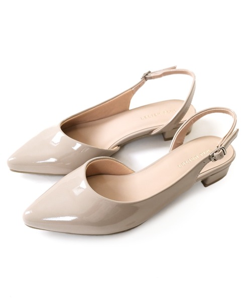 ポインテッドトゥパンプス/バックストラップミュール（サンダル